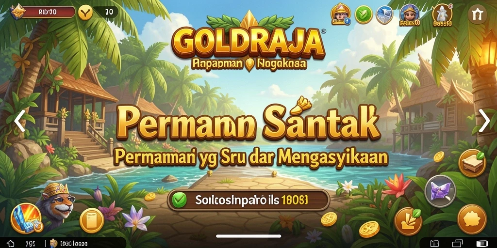 Tangkapan layar menampilkan aksi seru dalam gameplay Casual GOLDRAJA.