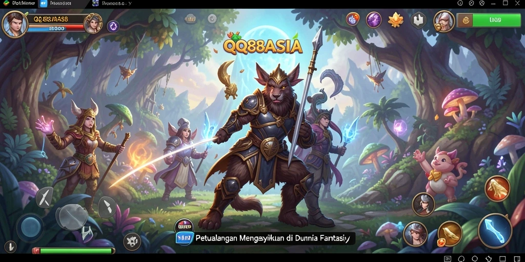 Tampilan gameplay petualangan menakjubkan dalam QQ88ASIA.